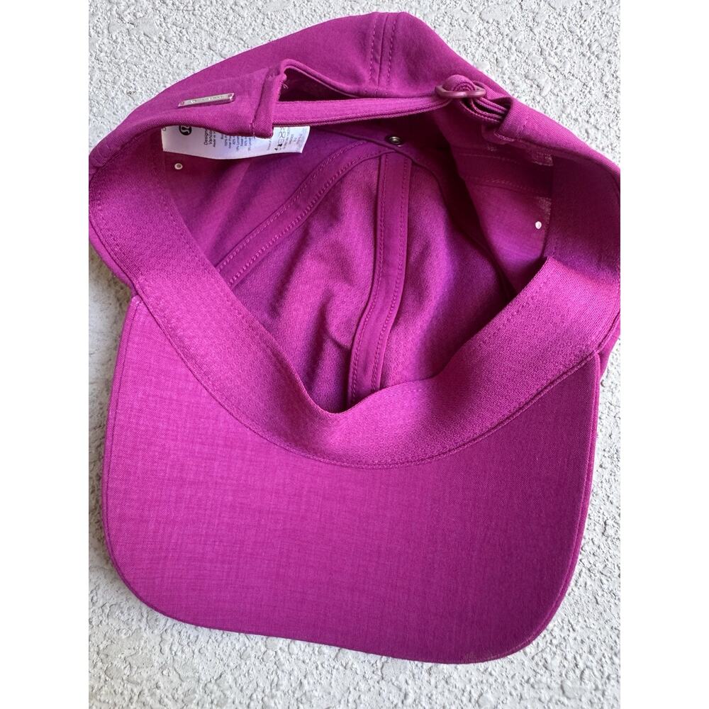 Lululemon Women's Baller Hat Soft Embroidered ~ Size: One Size Wild Berry Pink - Picture 7 of 9